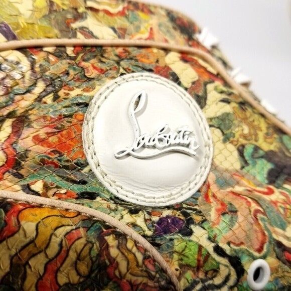 Christian Louboutin Multicolor Python Rantus Orlato High Top Sneakers 9.5 Y2k - Picture 3 of 12